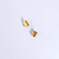 Koncovka plochá zamačkávací 8mm ruzove zlato